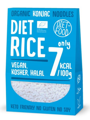 Makaron (konjac W Kształcie Ryżu) Bezglutenowy Bio 385 G - Diet-food
