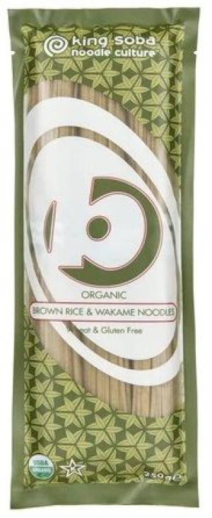 Makaron (ryżowy Razowy Typu Noodle Z Algami Wakame) Bezglutenowy Bio 250 G