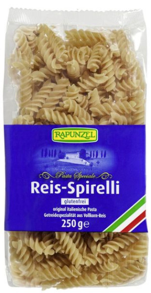 Makaron (ryżowy Razowy) Świderki Bezglutenowy Bio 250 G - Rapunzel