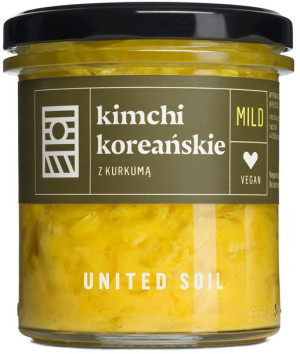 Kimchi Koreańskie Z Korzeniem Kurkumy Bio 290 G - United Soil