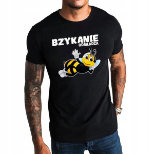 Koszulka męska T-shirt PSZCZÓŁKA bawełna L