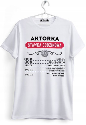 Koszulka Damska T-Shirt Dla Aktorki na Prezent