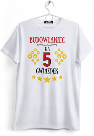Koszulka Damska T-Shirt Dla Budowlańca na Prezent