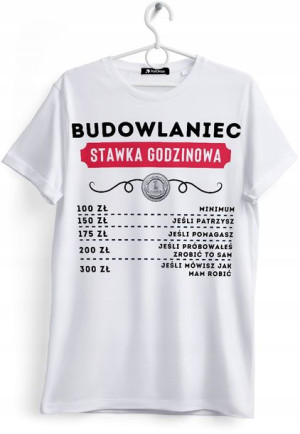 Koszulka Damska T-Shirt Dla Budowlańca na Prezent