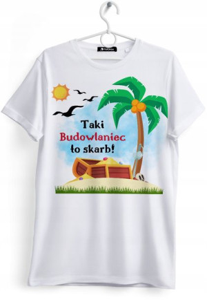 Koszulka Damska T-Shirt Dla Budowlańca na Prezent