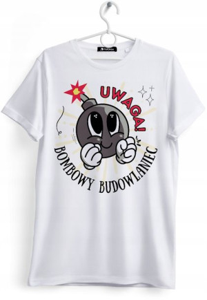 Koszulka Damska T-Shirt Dla Budowlańca na Prezent