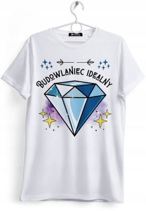 Koszulka Damska T-Shirt Dla Budowlańca na Prezent