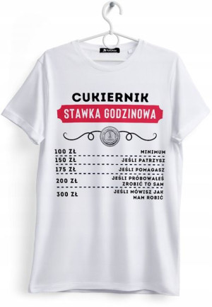 Koszulka Damska T-Shirt Dla Cukiernika na Prezent