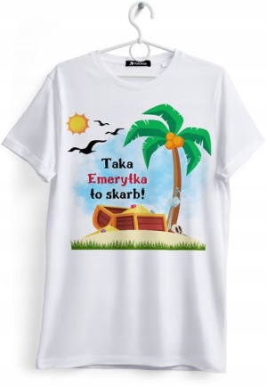 Koszulka Damska T-Shirt Dla Emerytki na Prezent