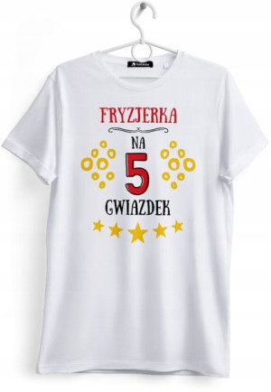 Koszulka Damska T-Shirt Dla Fryzjerki na Prezent