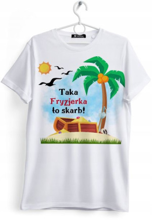 Koszulka Damska T-Shirt Dla Fryzjerki na Prezent