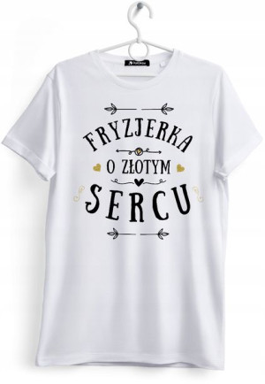 Koszulka Damska T-Shirt Dla Fryzjerki na Prezent