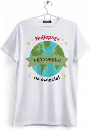 Koszulka Damska T-Shirt Dla Fryzjerki na Prezent