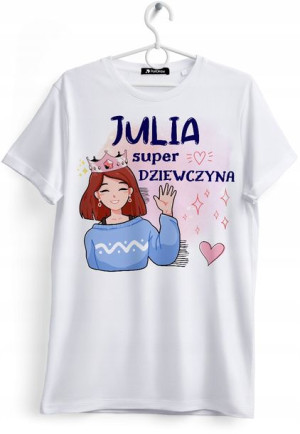 Koszulka Damska T-Shirt Dla Julii na Prezent