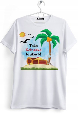 Koszulka Damska T-Shirt Dla Kelnerki na Prezent