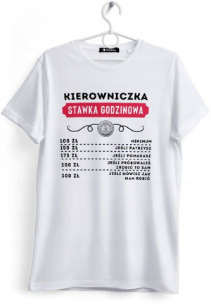 Koszulka Damska T-Shirt Dla Kierowniczki Prezent