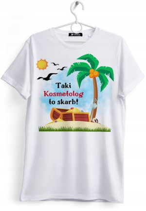 Koszulka Damska T-Shirt Dla Kosmetologa na Prezent
