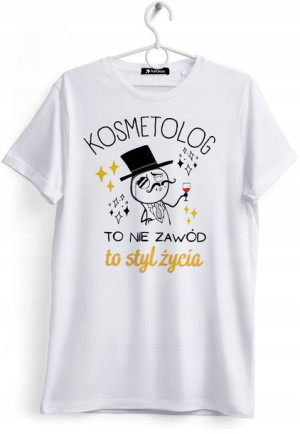 Koszulka Damska T-Shirt Dla Kosmetologa na Prezent