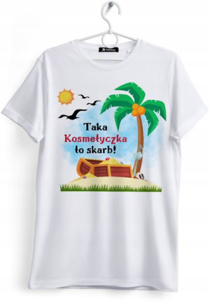 Koszulka Damska T-Shirt Dla Kosmetyczki na Prezent