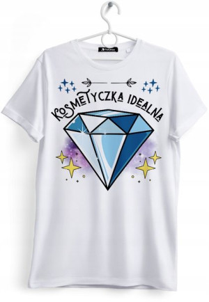Koszulka Damska T-Shirt Dla Kosmetyczki na Prezent