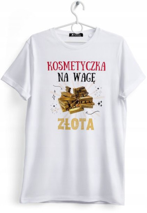 Koszulka Damska T-Shirt Dla Kosmetyczki na Prezent