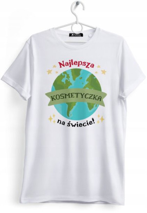 Koszulka Damska T-Shirt Dla Kosmetyczki na Prezent