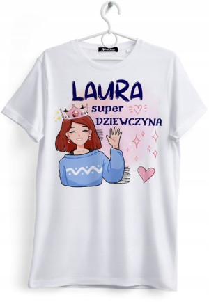 Koszulka Damska T-Shirt Dla Laury na Prezent