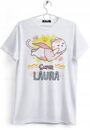 Koszulka Damska T-Shirt Dla Laury na Prezent