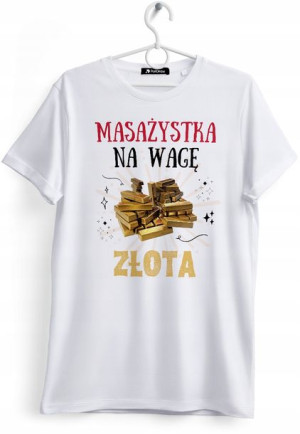 Koszulka Damska T-Shirt Dla Masażystki na Prezent