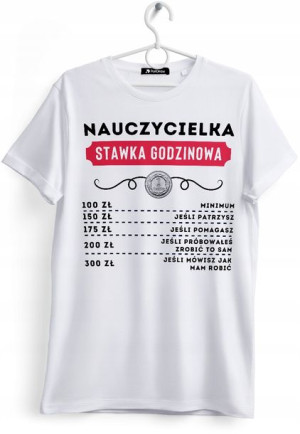 Koszulka Damska T-Shirt Dla Nauczycielki Prezent