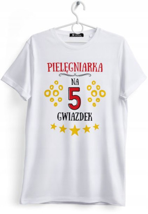 Koszulka Damska T-Shirt Dla Pielęgniarki Prezent
