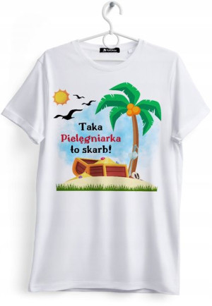 Koszulka Damska T-Shirt Dla Pielęgniarki Prezent