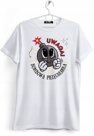 Koszulka Damska T-Shirt Dla Pielęgniarki Prezent