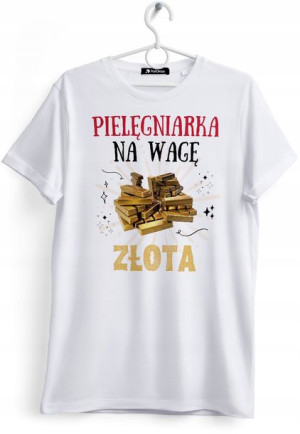 Koszulka Damska T-Shirt Dla Pielęgniarki Prezent