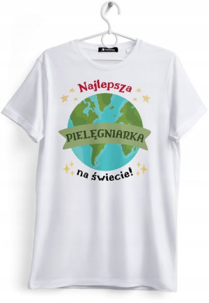Koszulka Damska T-Shirt Dla Pielęgniarki Prezent