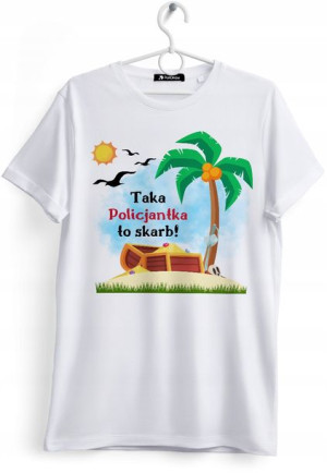 Koszulka Damska T-Shirt Dla Policjantki na Prezent