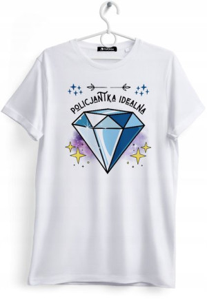 Koszulka Damska T-Shirt Dla Policjantki na Prezent