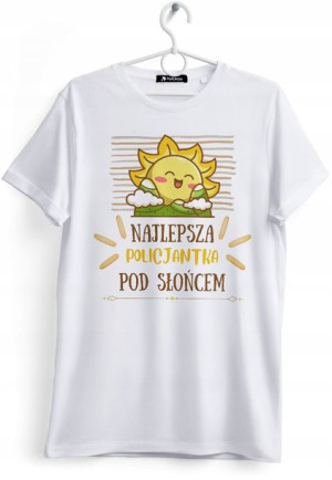 Koszulka Damska T-Shirt Dla Policjantki na Prezent