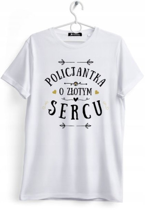 Koszulka Damska T-Shirt Dla Policjantki na Prezent