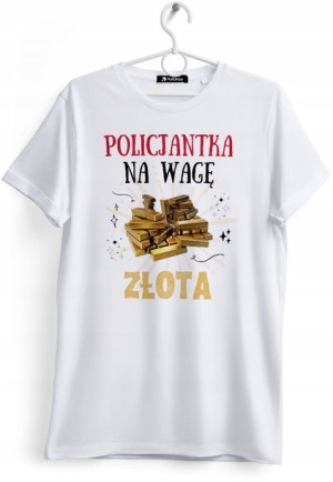 Koszulka Damska T-Shirt Dla Policjantki na Prezent