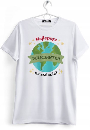 Koszulka Damska T-Shirt Dla Policjantki na Prezent