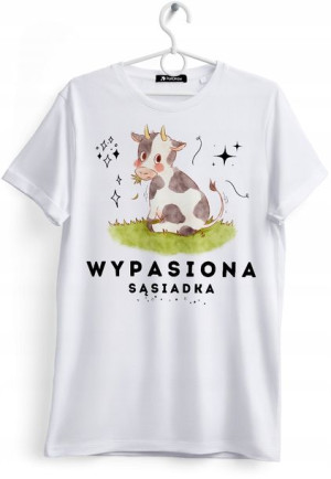 Koszulka Damska T-Shirt Dla Sąsiadki na Prezent