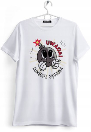 Koszulka Damska T-Shirt Dla Sąsiadki na Prezent