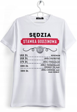 Koszulka Damska T-Shirt Dla Sędzi na Prezent