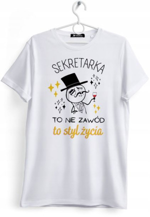 Koszulka Damska T-Shirt Dla Sekretarki na Prezent