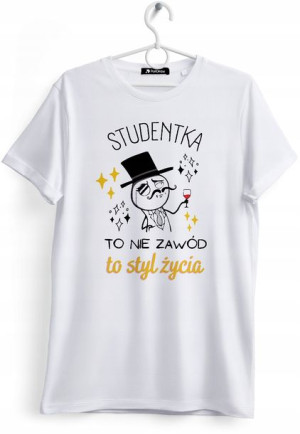 Koszulka Damska T-Shirt Dla Studentki Prezent