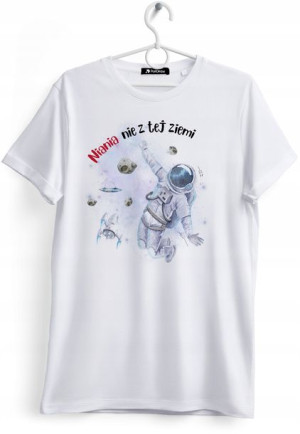 Koszulka Damska T-Shirt Dla Super Niani na Prezent