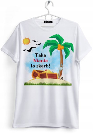 Koszulka Damska T-Shirt Dla Super Niani na Prezent