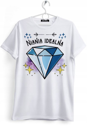 Koszulka Damska T-Shirt Dla Super Niani na Prezent
