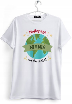 Koszulka Damska T-Shirt Dla Super Niani na Prezent
